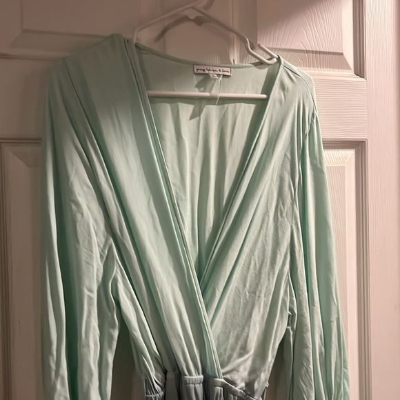 Young Fabulous and Broke Jillian Wrap Maxi Dress Ombré - Picture 4 of 8